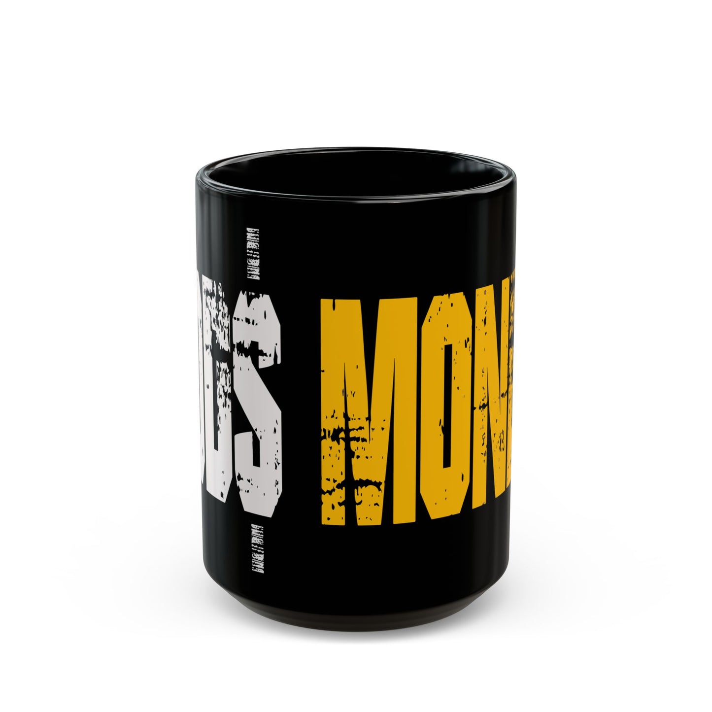 GODS MONEY Black Mug (15oz)