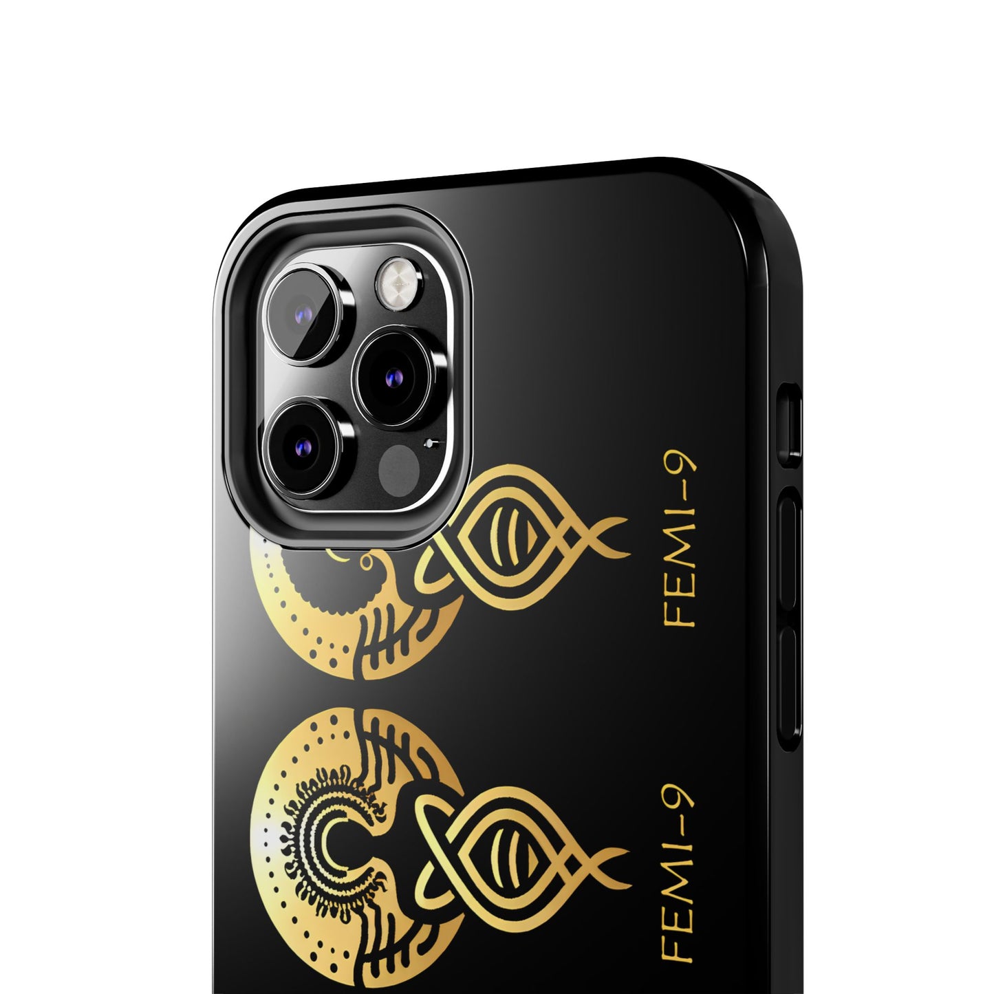 Phone Cases - Divine Femi-999 Design for a Touch of Class (black/gold)