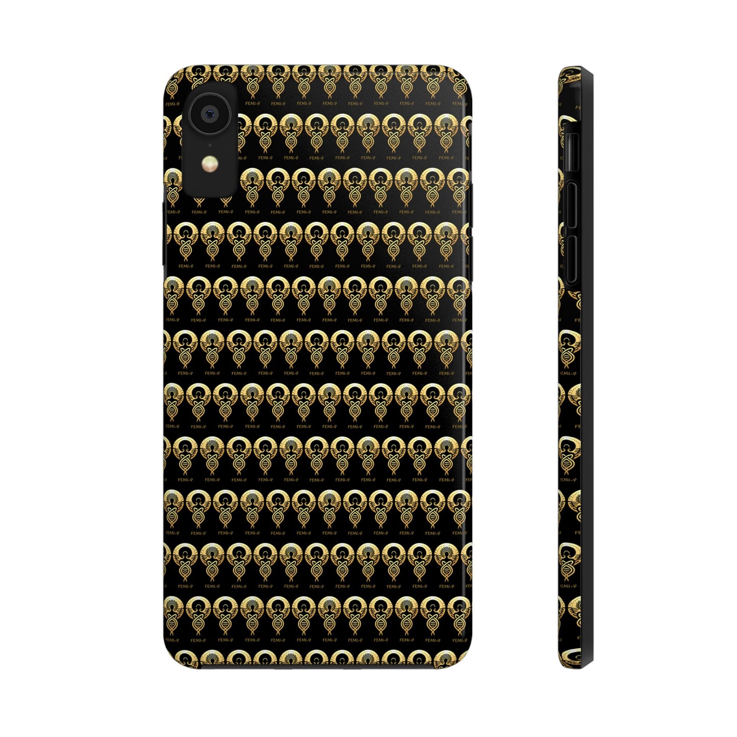 Phone Cases - Divine Femi-999 Design for a Touch of Class (black/gold)