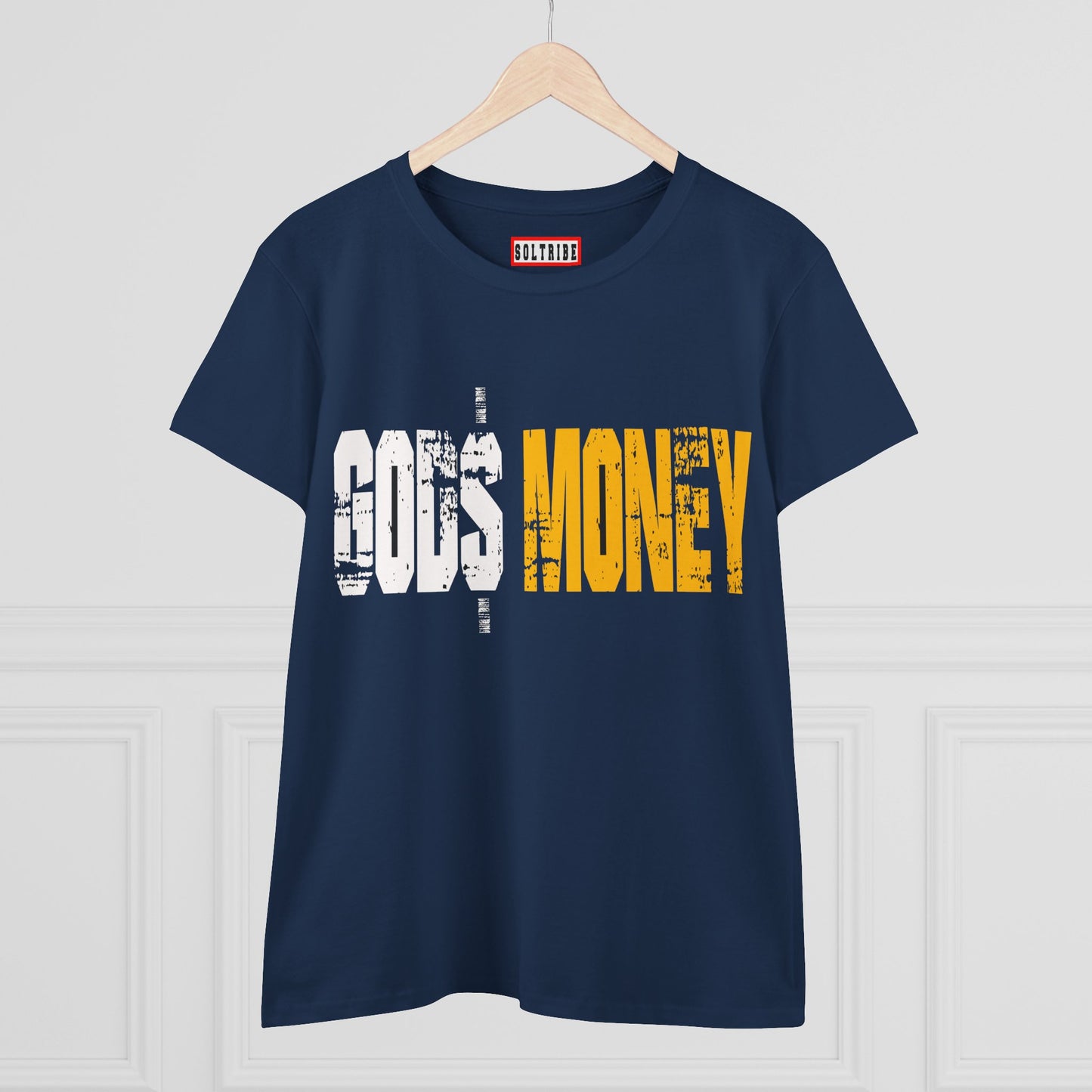 GODS MONEY Women's Midweight Cotton Tee