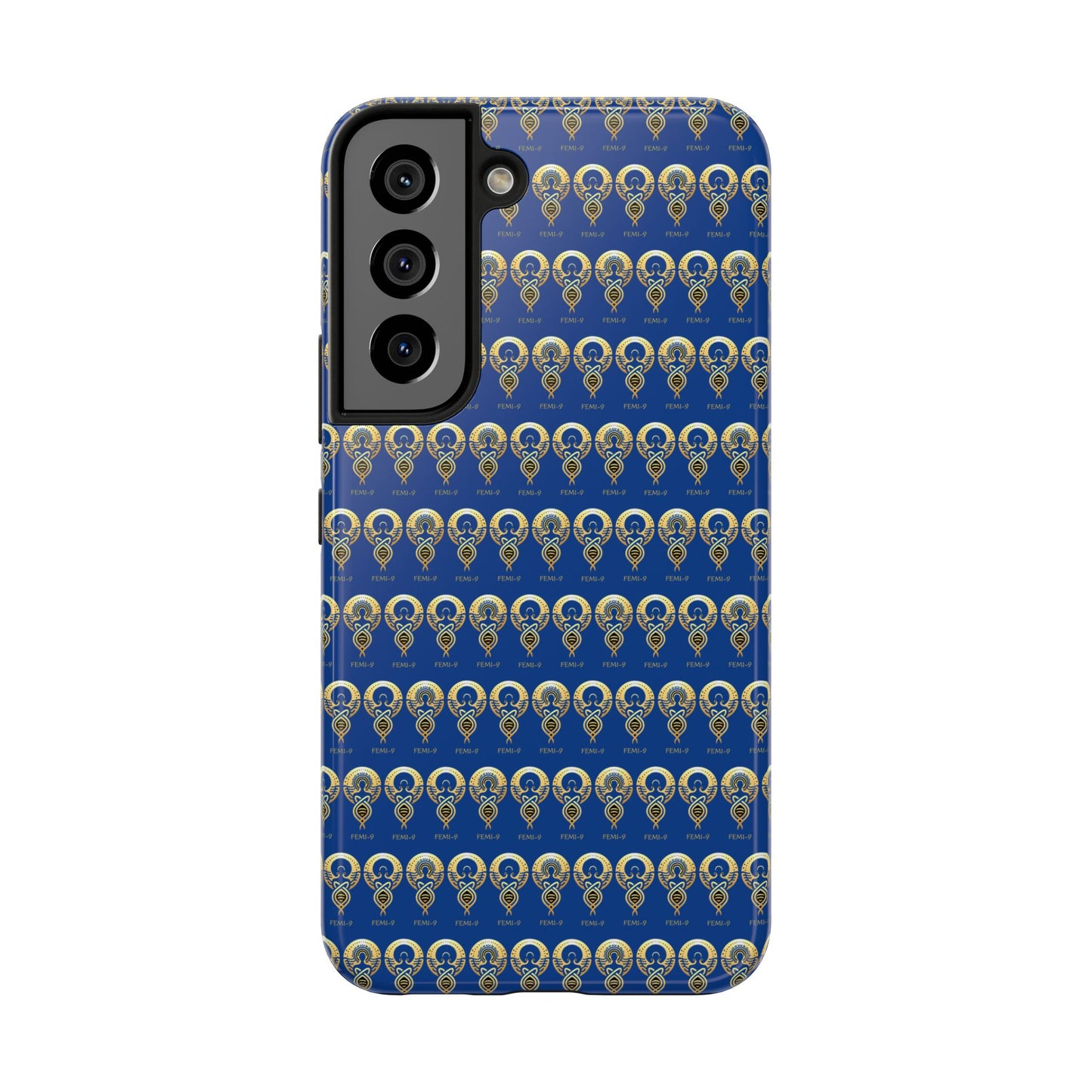 Phone Cases - Divine Femi-999 Design for a Touch of Class (blue/gold)