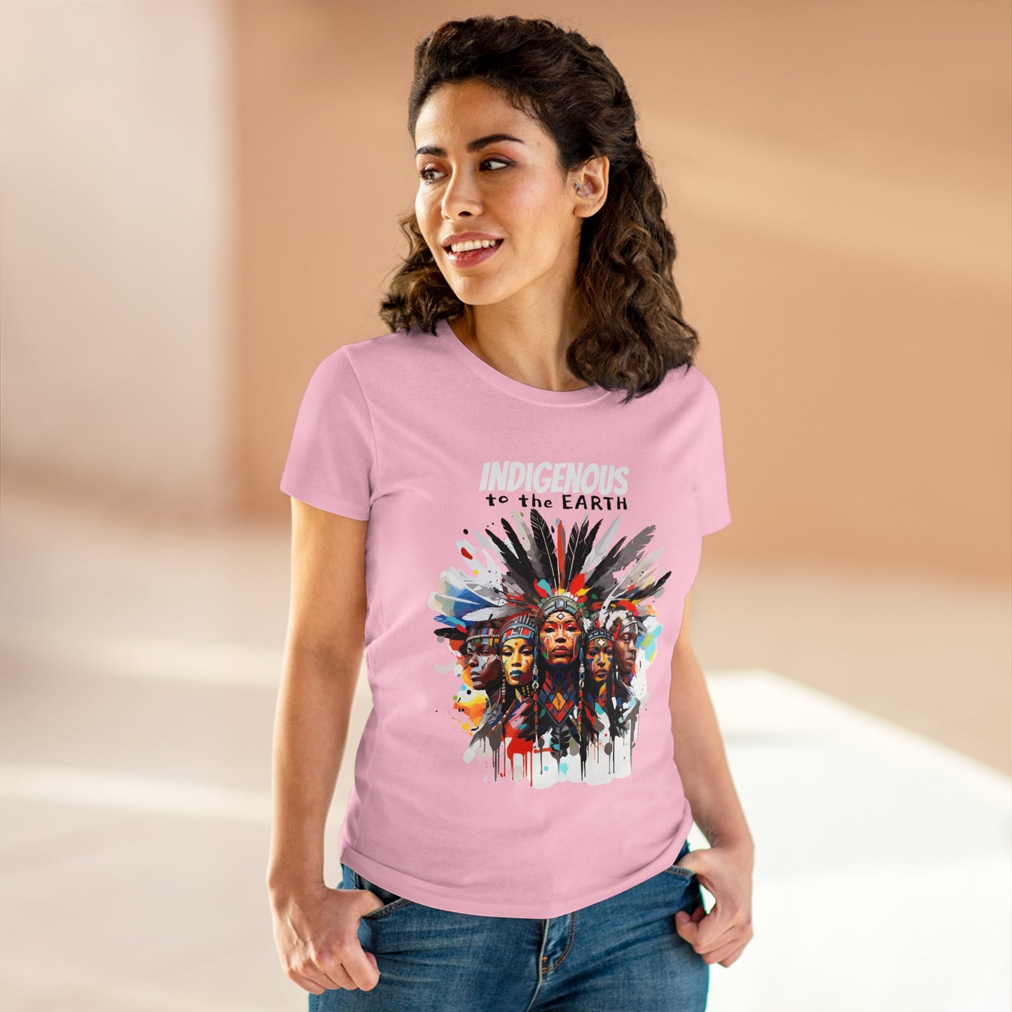 Indigenous to the Earth Women's Midweight Cotton Tee