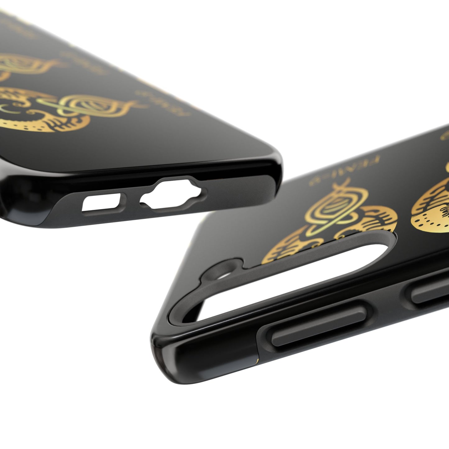 Phone Cases - Divine Femi-999 Design for a Touch of Class (black/gold)