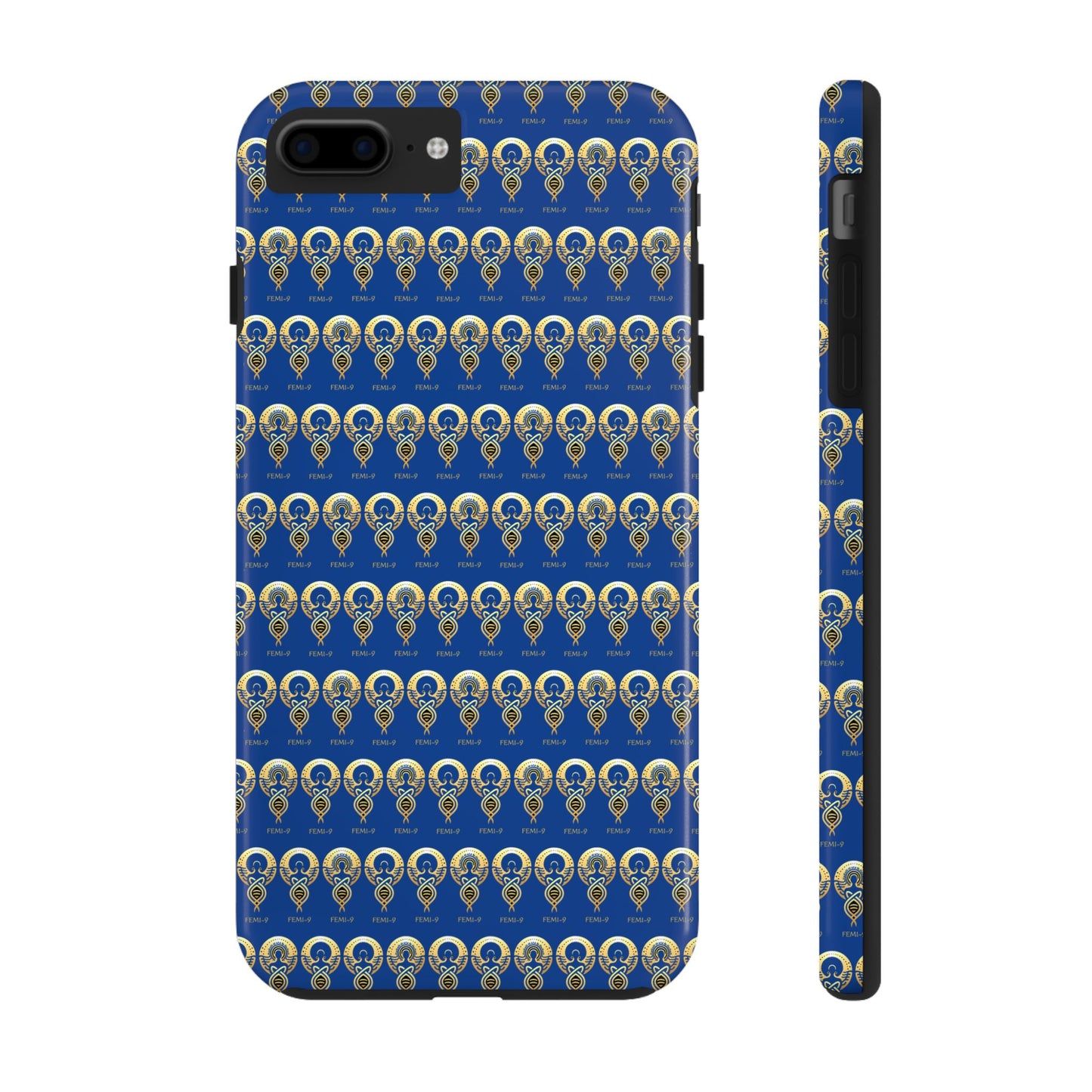 Phone Cases - Divine Femi-999 Design for a Touch of Class (blue/gold)