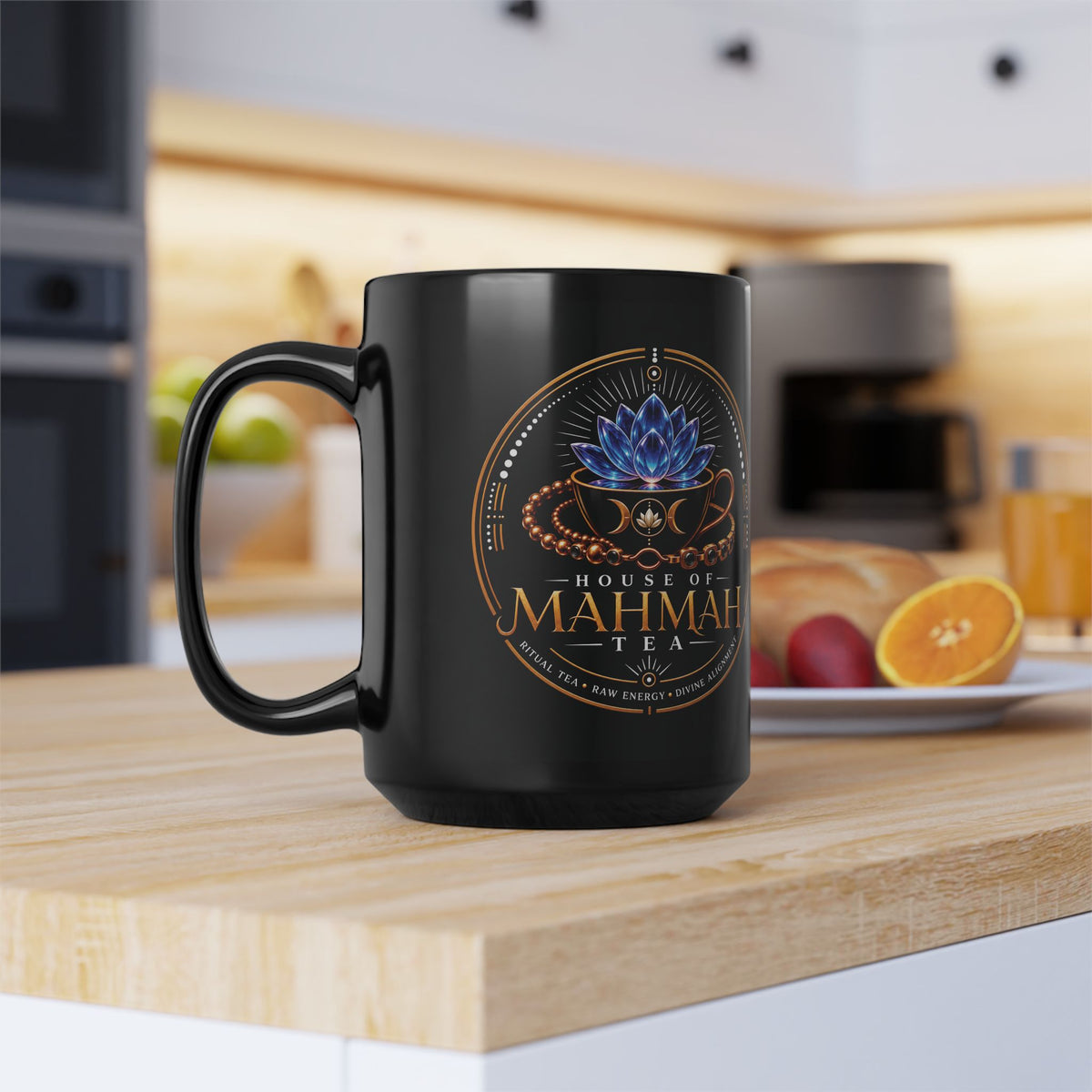 Sacred Tea House of MahMah Tea Black Mug