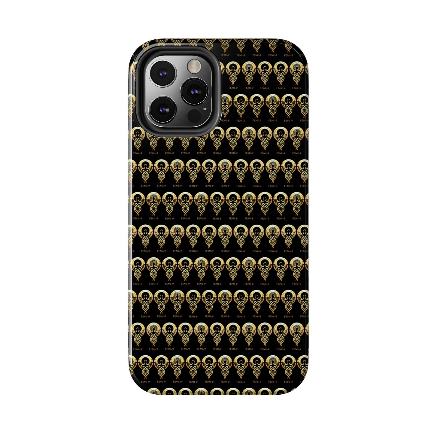 Phone Cases - Divine Femi-999 Design for a Touch of Class (black/gold)