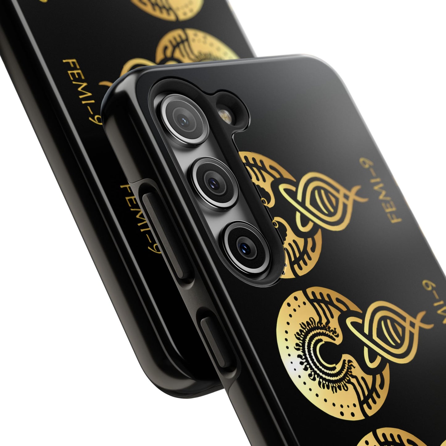 Phone Cases - Divine Femi-999 Design for a Touch of Class (black/gold)