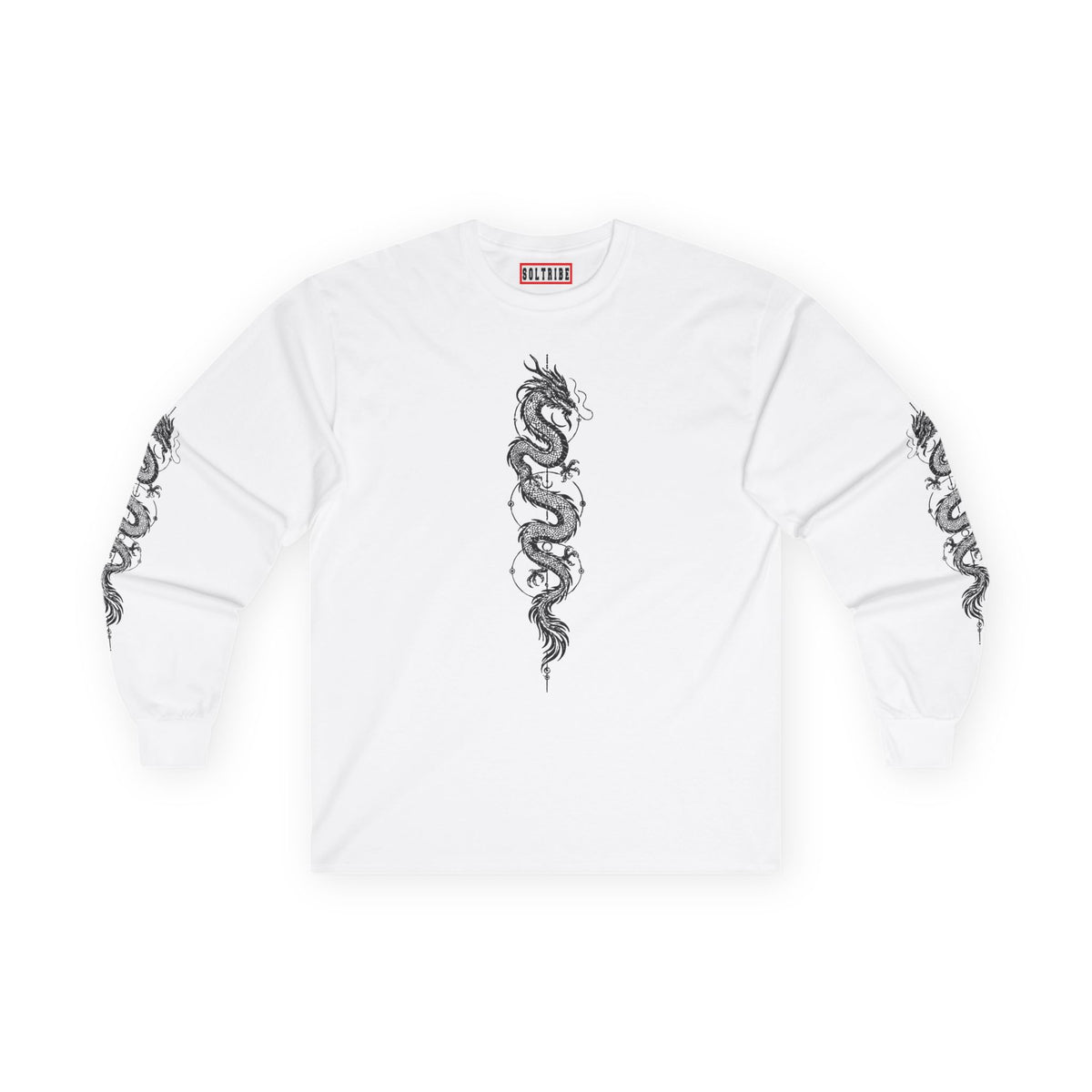 Unisex Dragon Skeleton Long Sleeve Tee