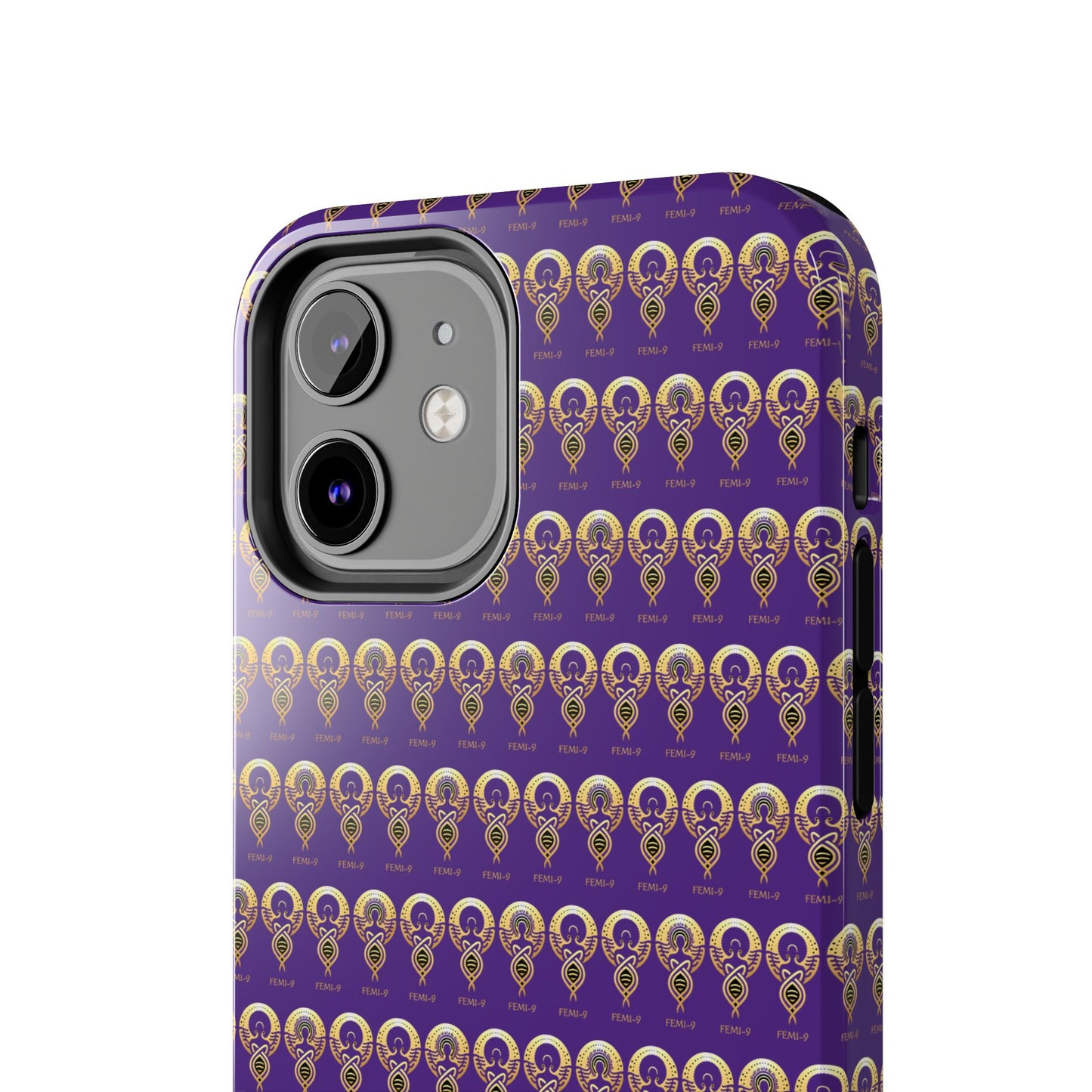 Phone Cases - Divine Femi-999 Design for a Touch of Class (PURPLE/GOLD)