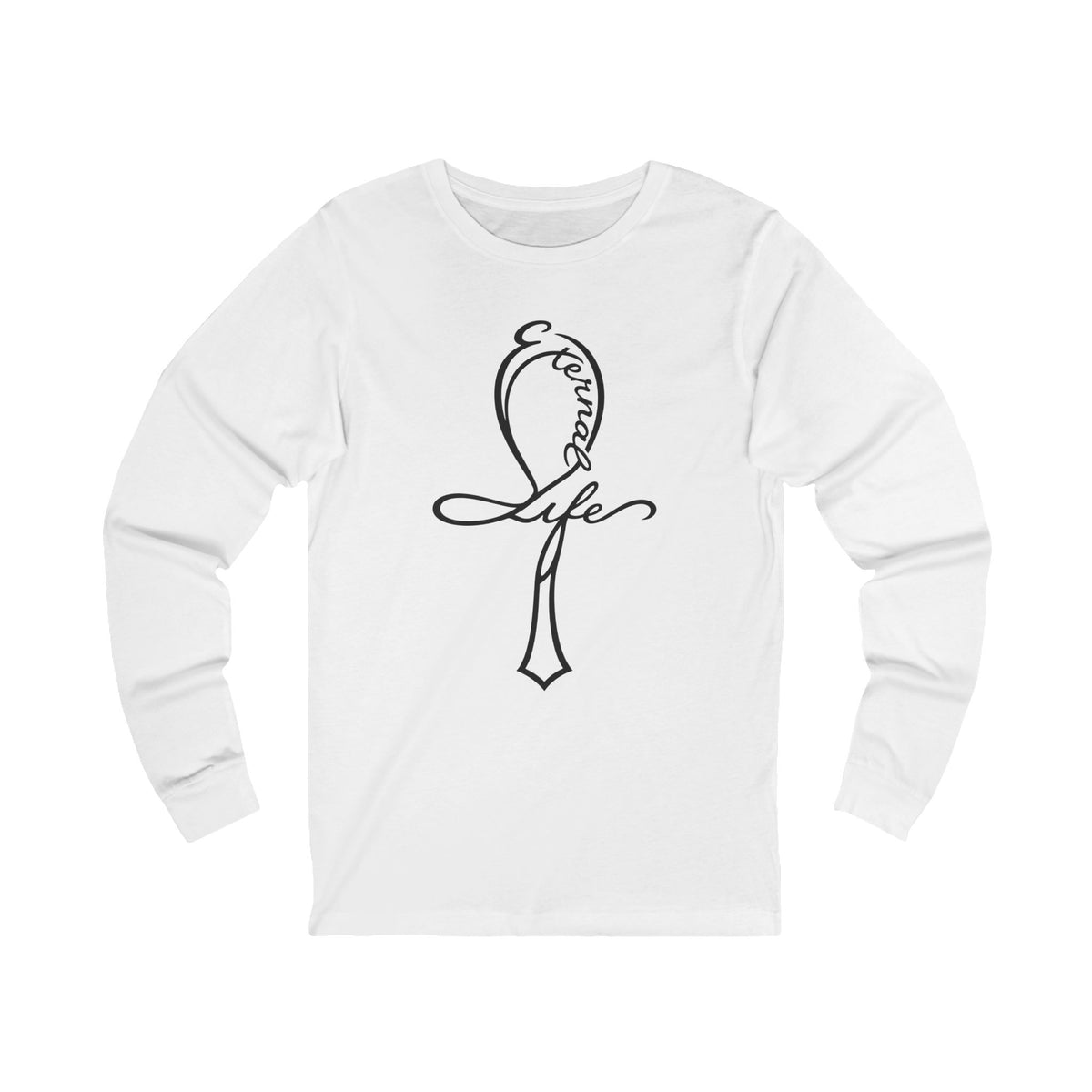 Eternal Life Ankh Sacred Symbols Long Sleeve Tee