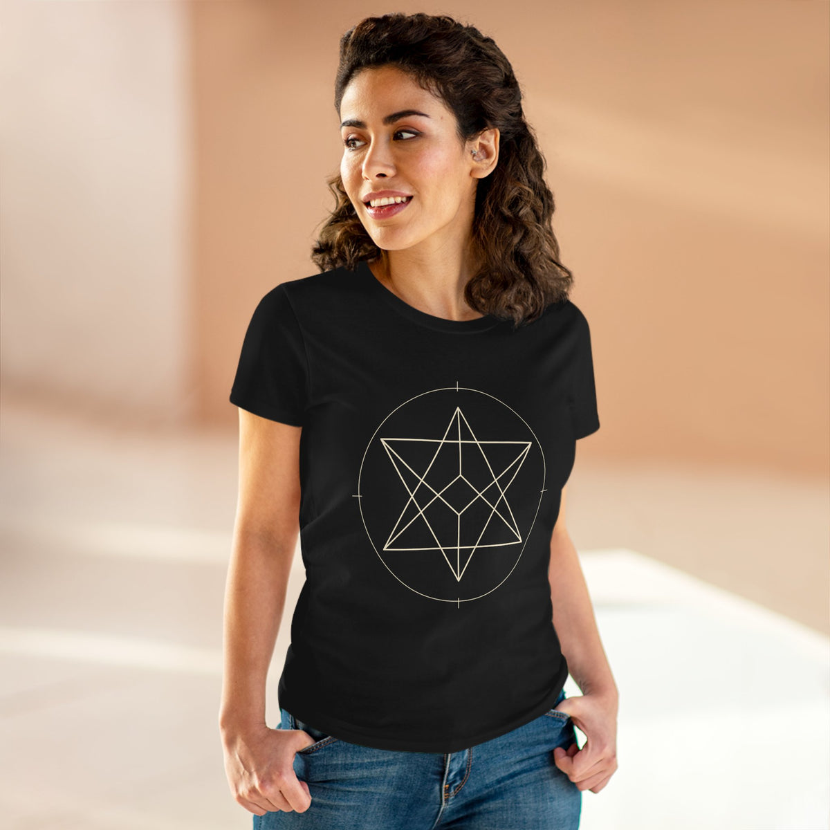 Women's Sacred Geometry Merkaba T-Shirt