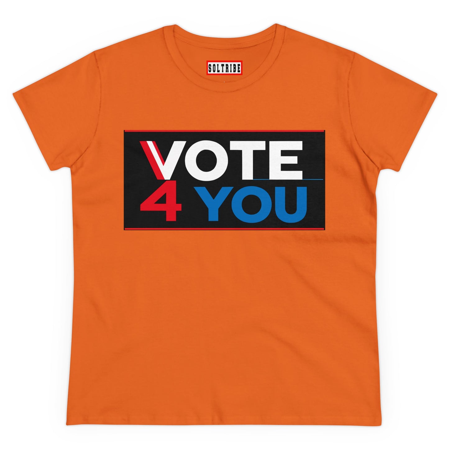 VOTE 4 YOU Women's Midweight Cotton Tee