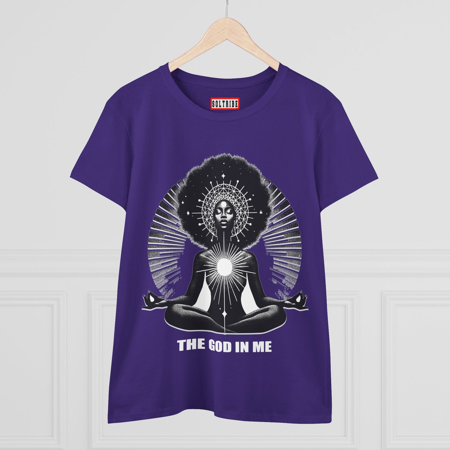 THE GOD IN ME Women's Midweight Cotton Tee