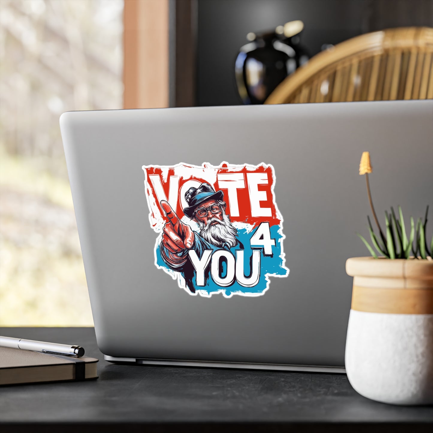 VOTE 4 YOU Kiss-Cut Vinyl Decals