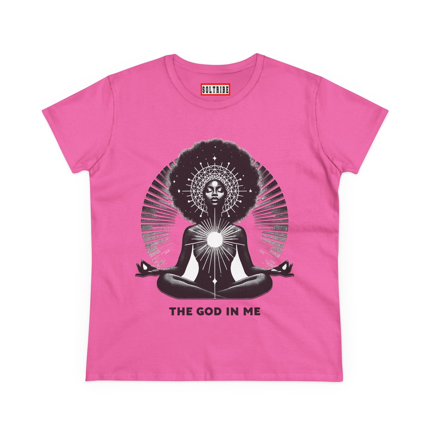 THE GOD IN ME Women's Midweight Cotton Tee