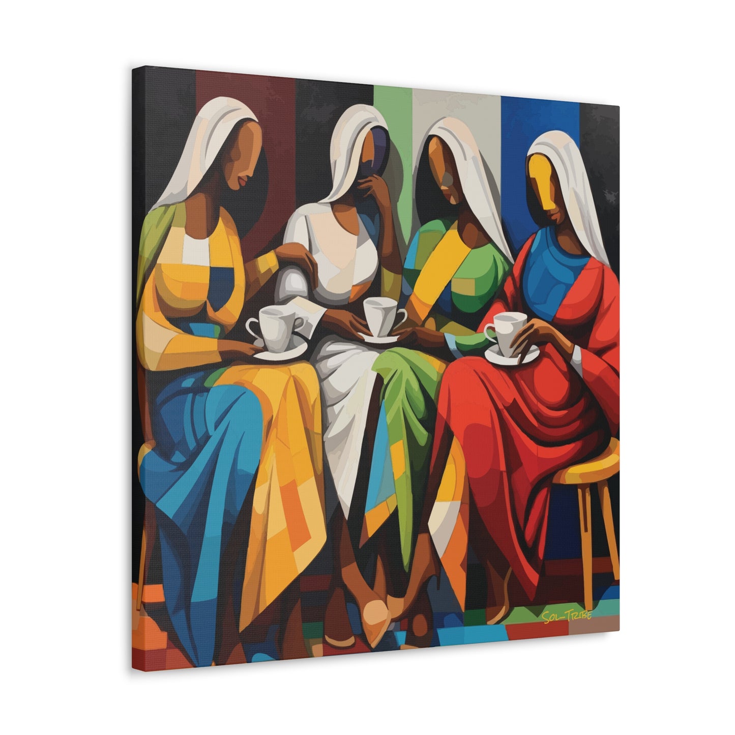 Abstract Tea Canvas Art