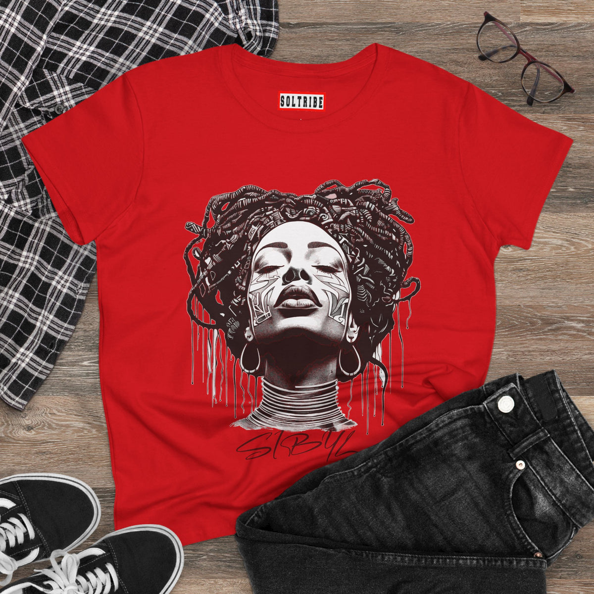 Sibyls Women's Midweight Cotton Tee