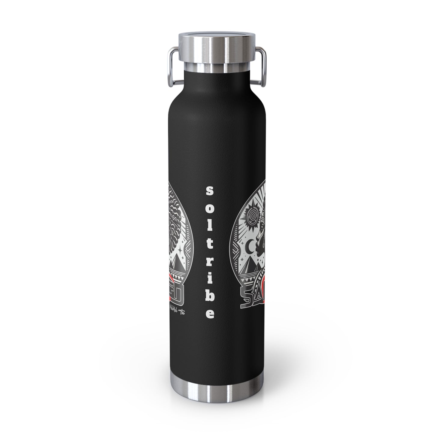 Sacred Tea  Black Copper Vacuum Insulated Bottle, 22oz