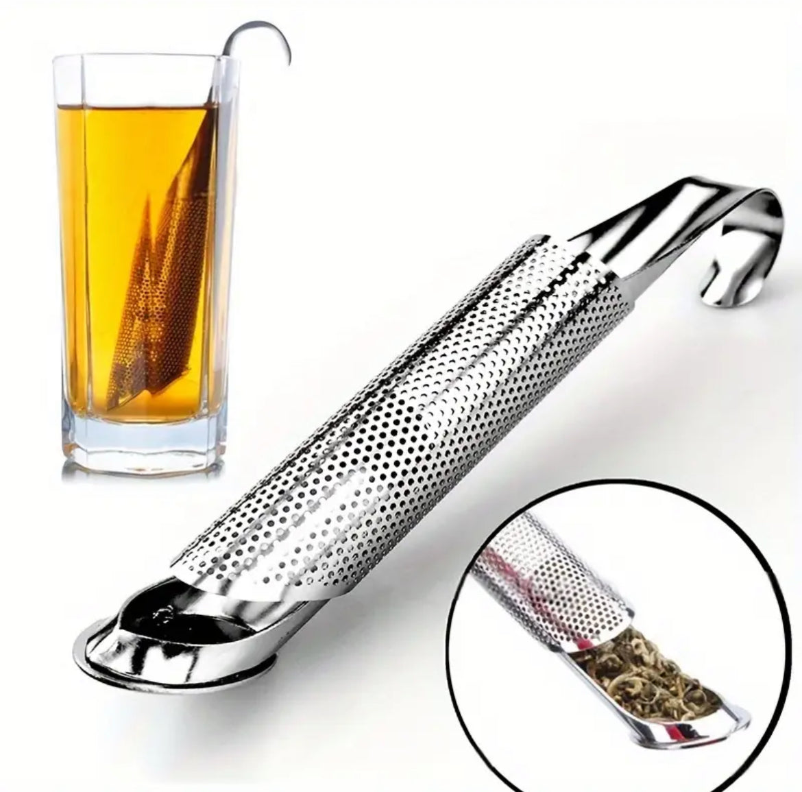 (1) Streamlined Stainless Steel Tea Infuser Wand 🌟