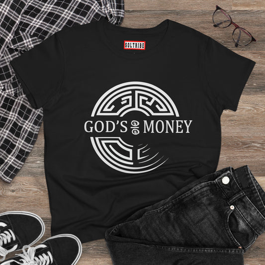 GODS MONEY SEAL Women's Midweight Cotton Tee