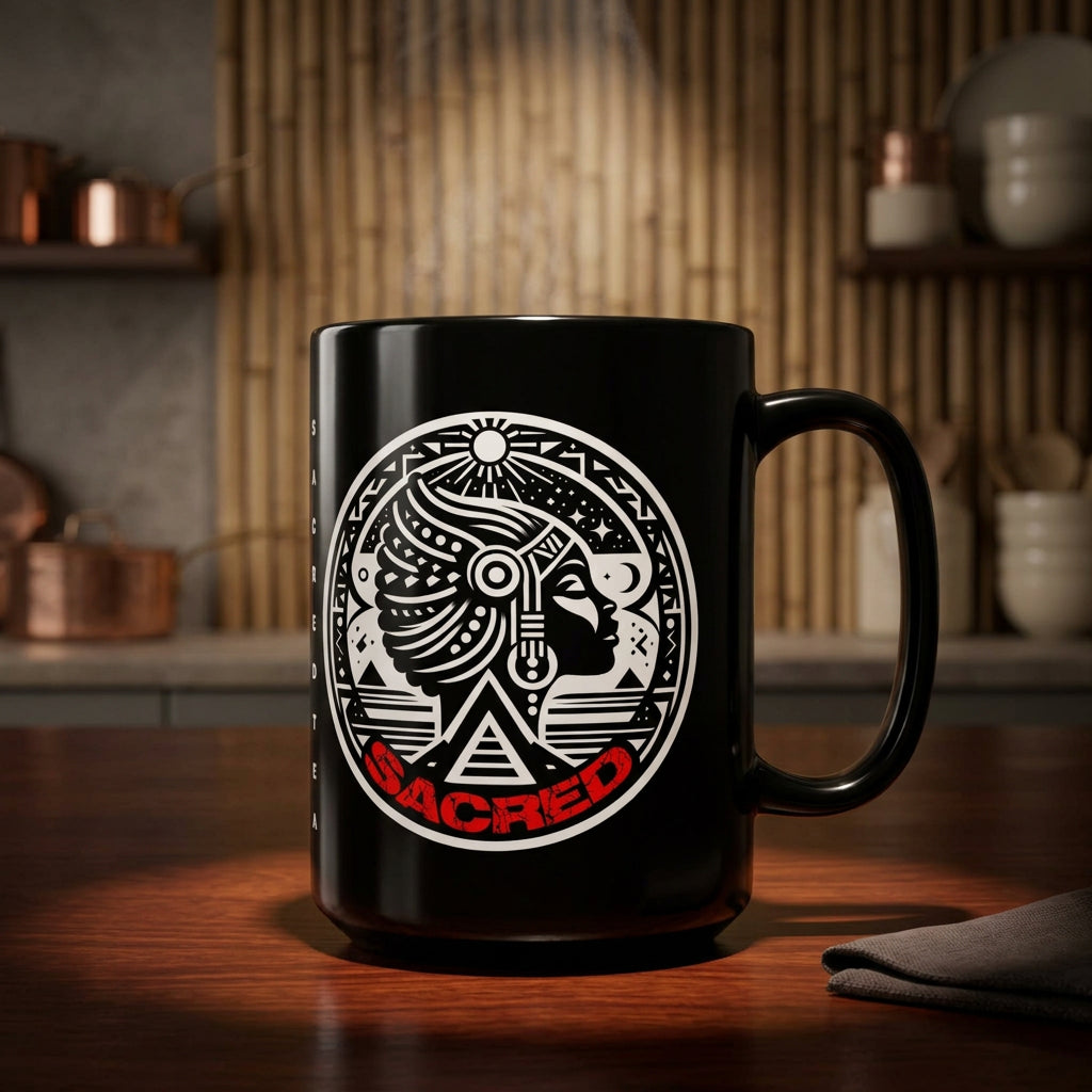 SACRED Black Mug (15oz)