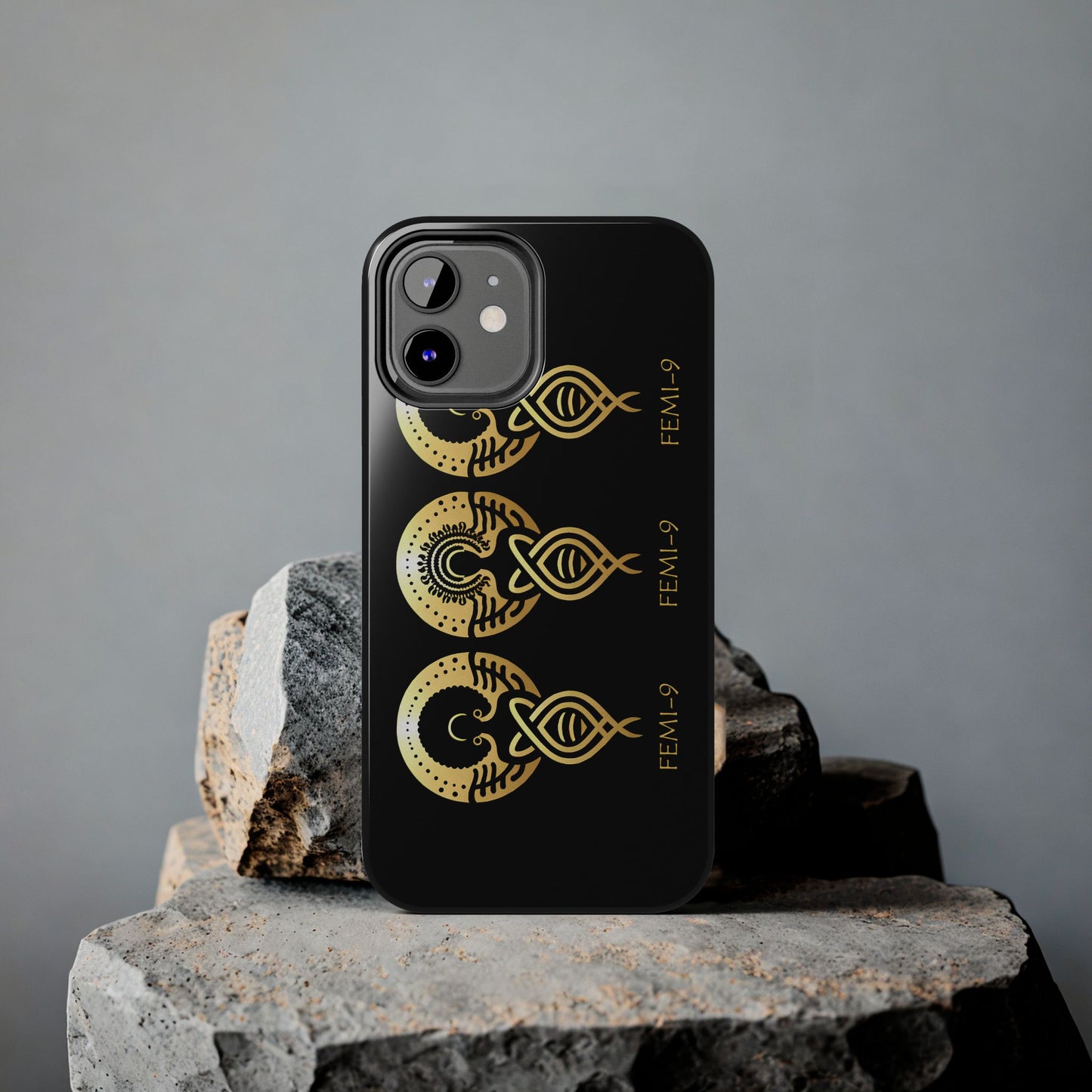 Phone Cases - Divine Femi-999 Design for a Touch of Class (black/gold)