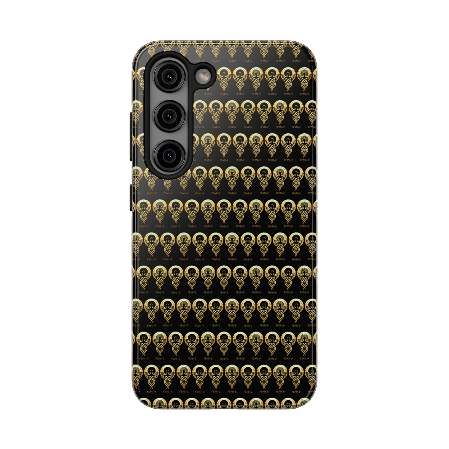 Phone Cases - Divine Femi-999 Design for a Touch of Class (black/gold)