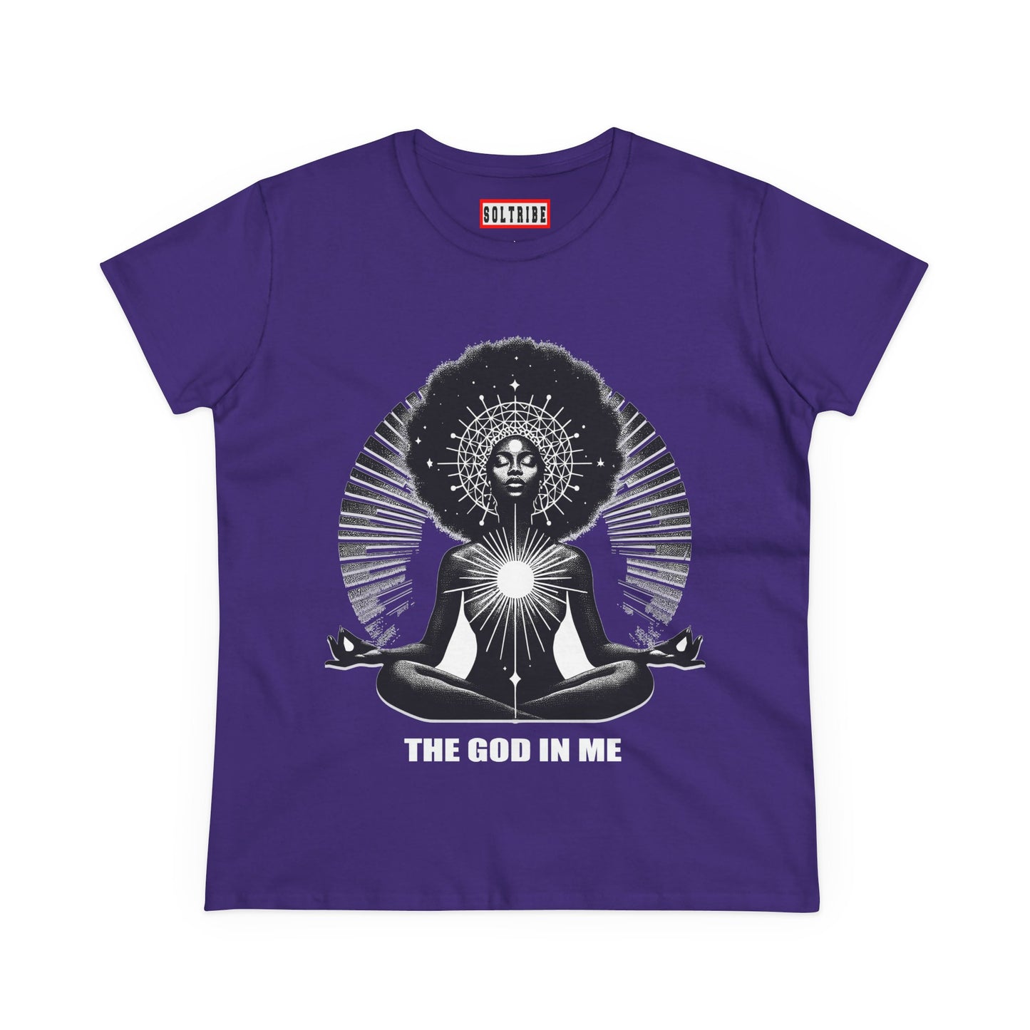 THE GOD IN ME Women's Midweight Cotton Tee