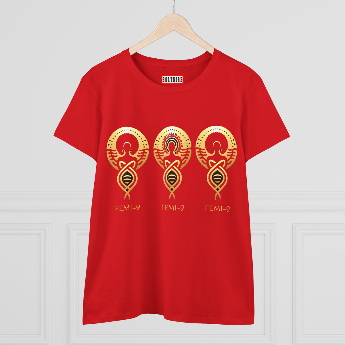 FEMI-Tripple 9 Women's Midweight Cotton Tee