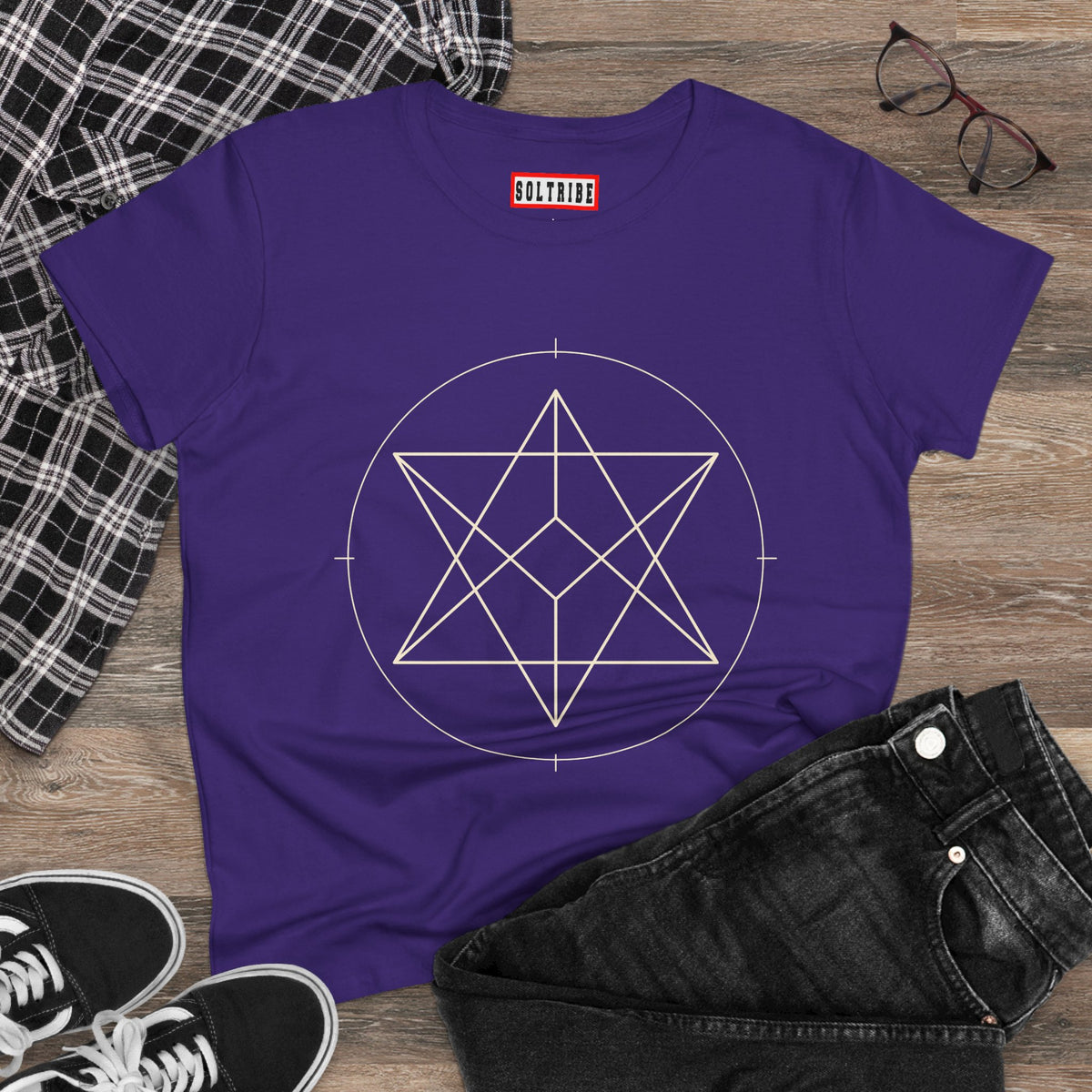Women's Sacred Geometry Merkaba T-Shirt
