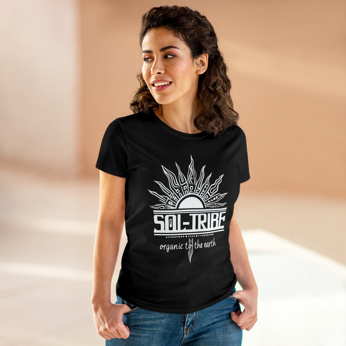 Women's Tee - MahMah Tea's Sol-Tribe Logo