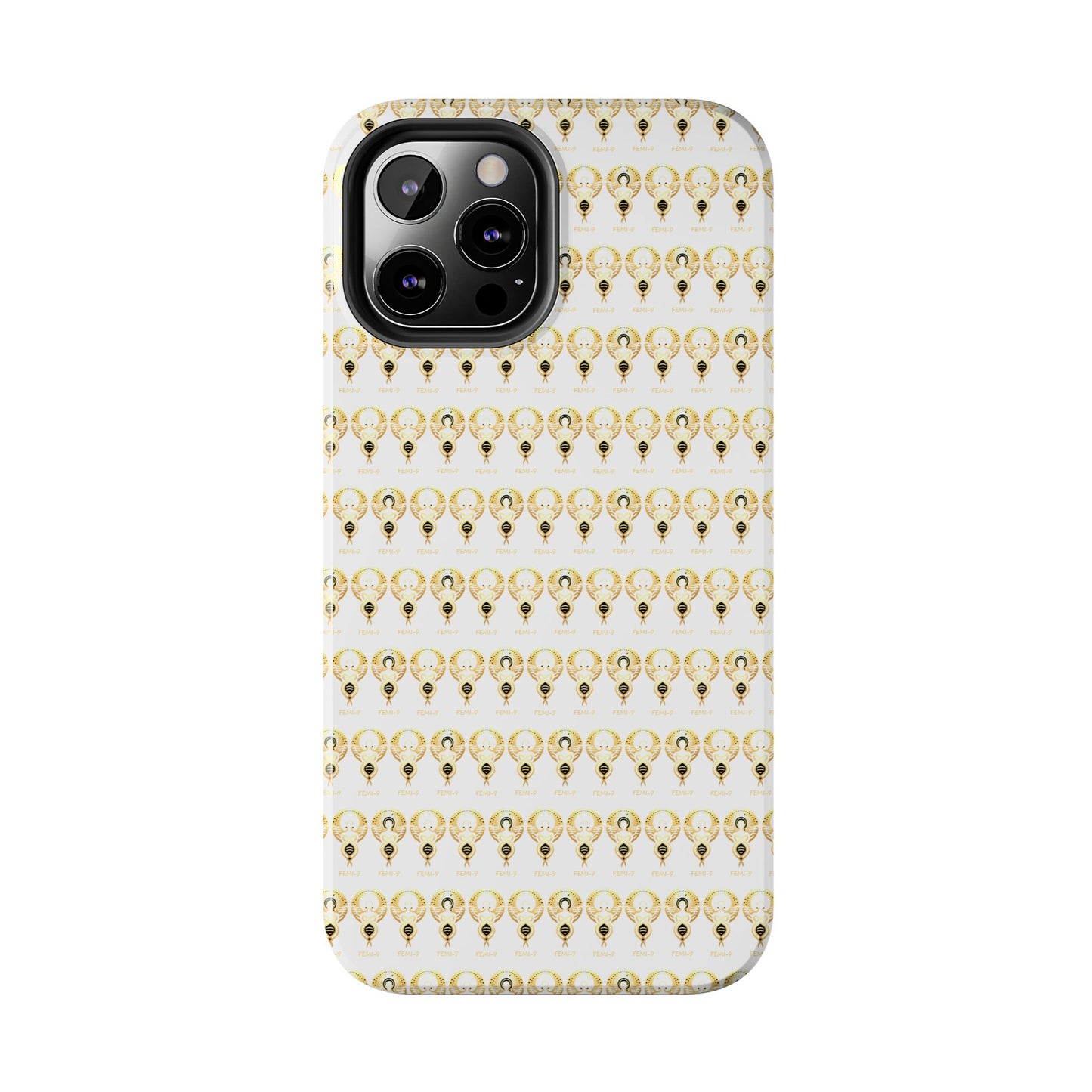 Phone Cases - Divine Femi-999 Design for a Touch of Class (white/gold)