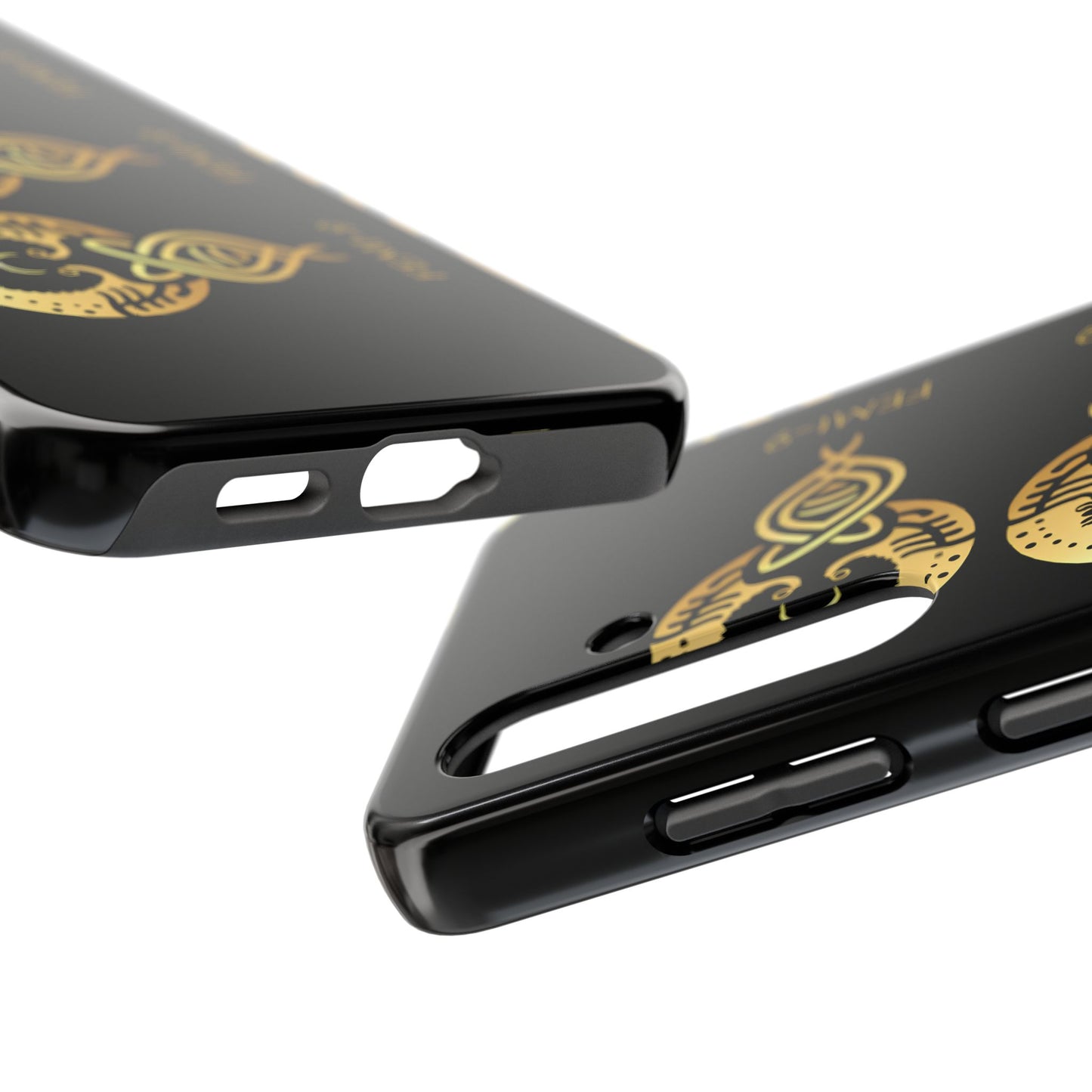 Phone Cases - Divine Femi-999 Design for a Touch of Class (black/gold)