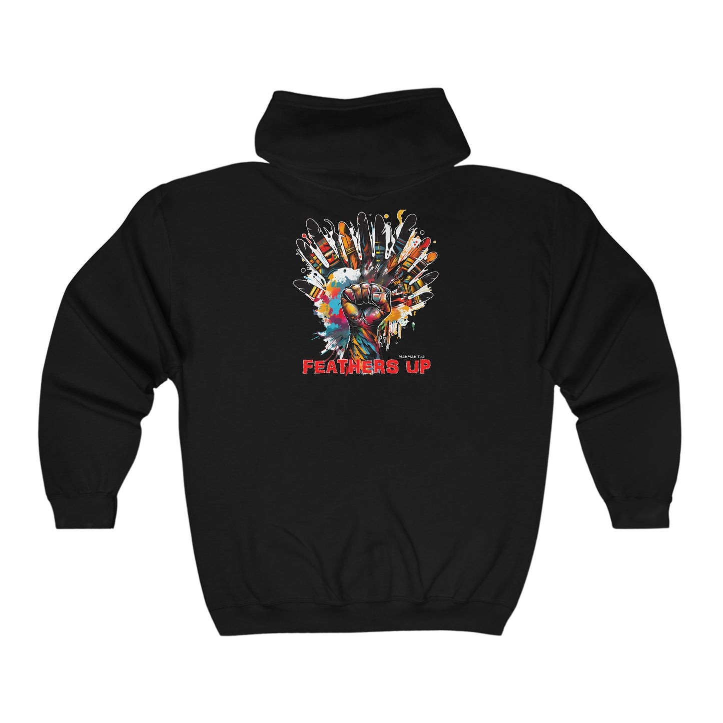 Feather Up!  Full Zip Hooded Sweatshirt