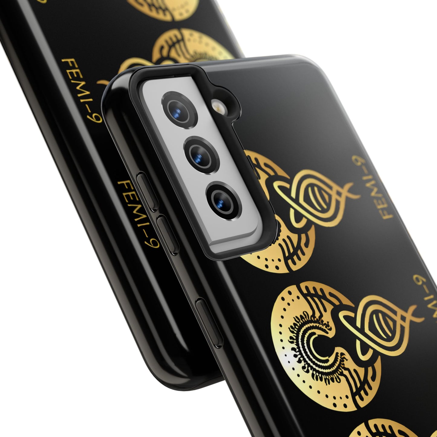 Phone Cases - Divine Femi-999 Design for a Touch of Class (black/gold)