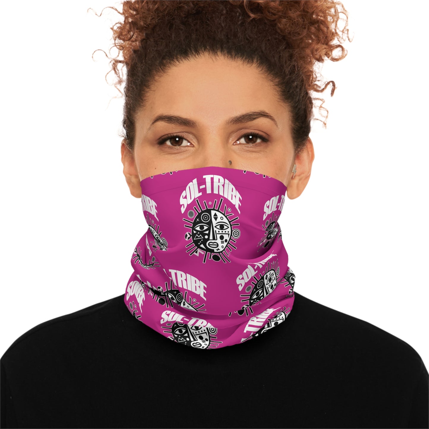 SOL-TRIBE Lightweight Neck Gaiter/ Head Band/ Wrap (pink)