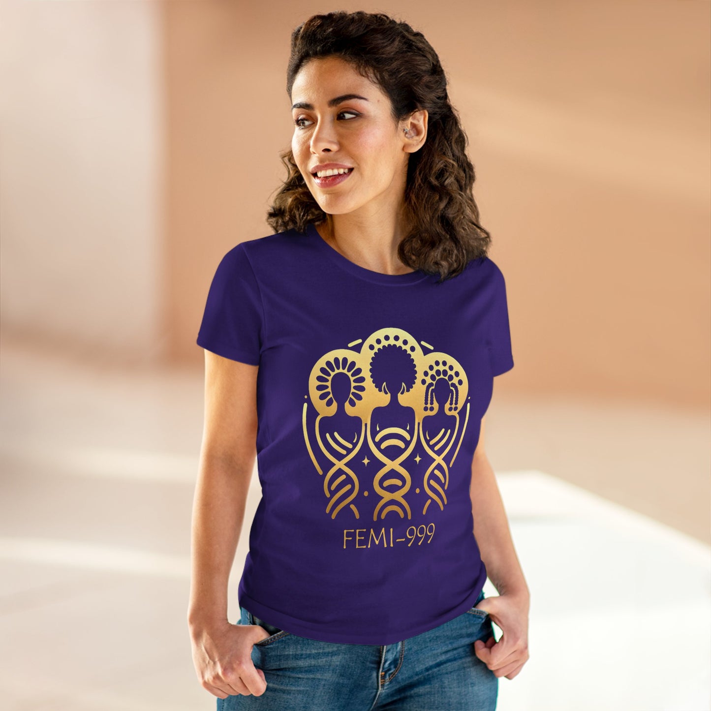 Copy of FEMI-999 Women's Midweight Cotton Tee
