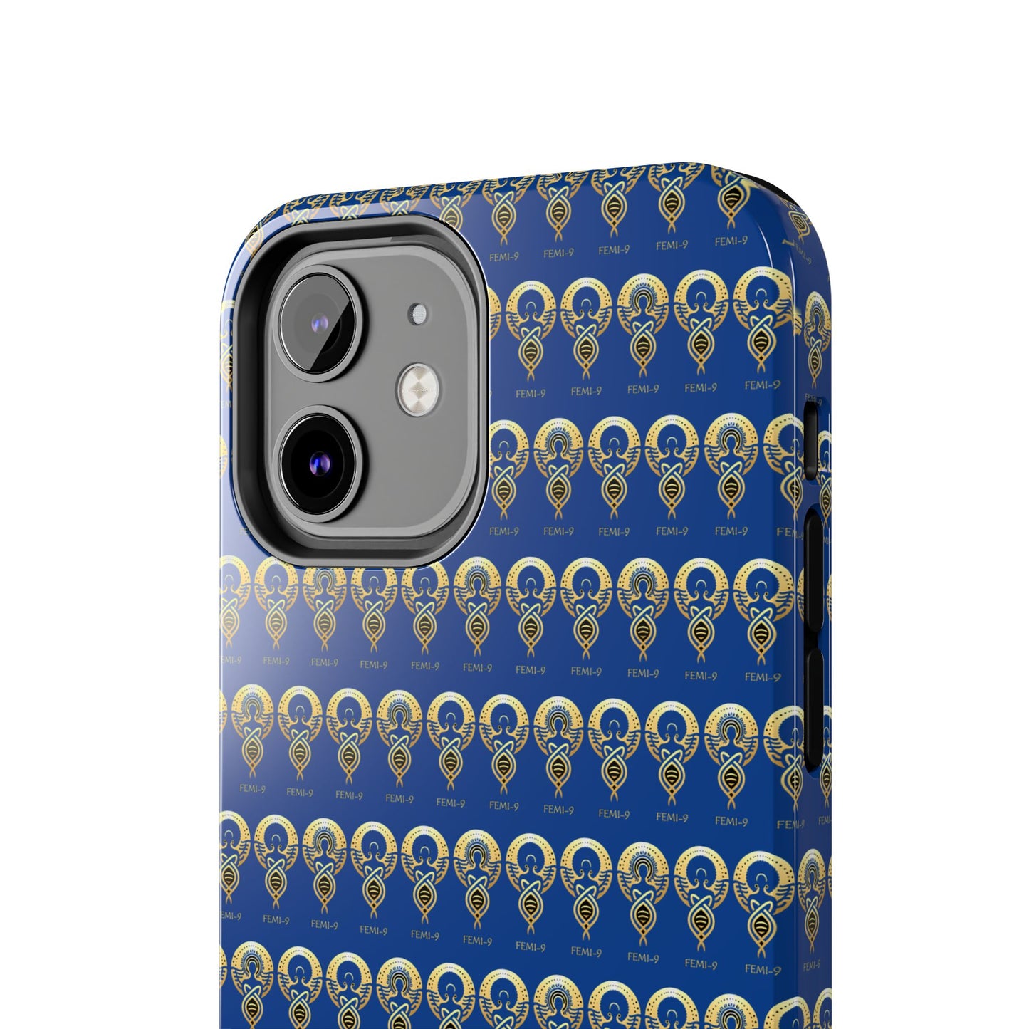 Phone Cases - Divine Femi-999 Design for a Touch of Class (blue/gold)