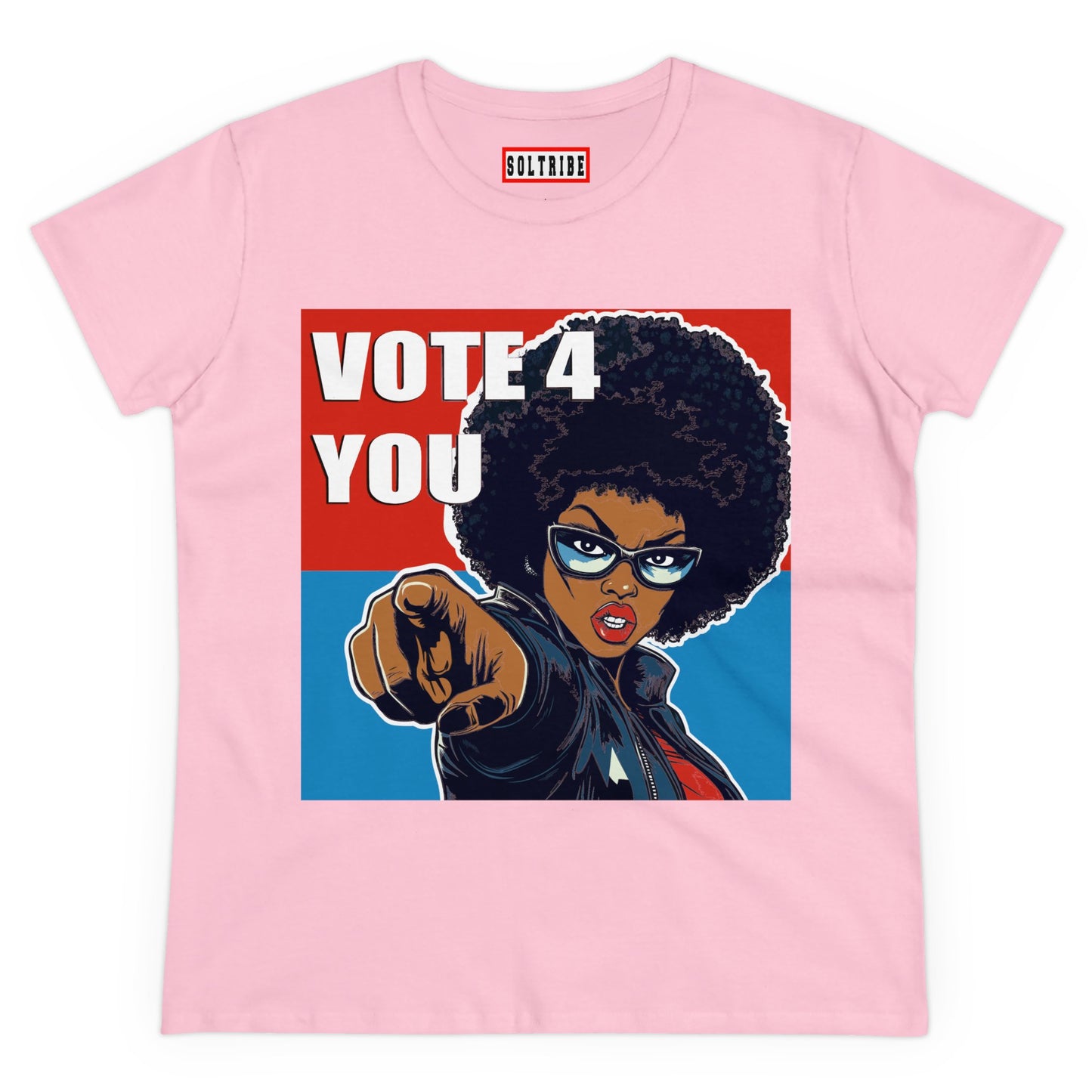 VOTE 4 YOU Women's Midweight Cotton Tee