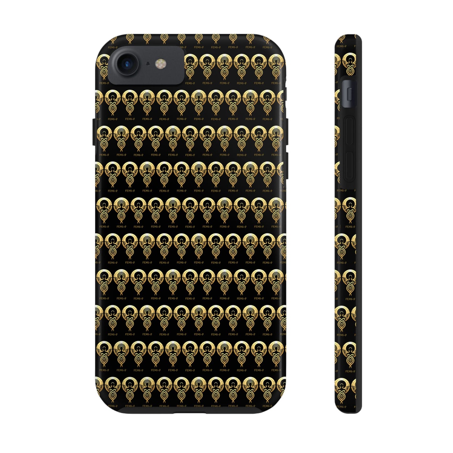 Phone Cases - Divine Femi-999 Design for a Touch of Class (black/gold)