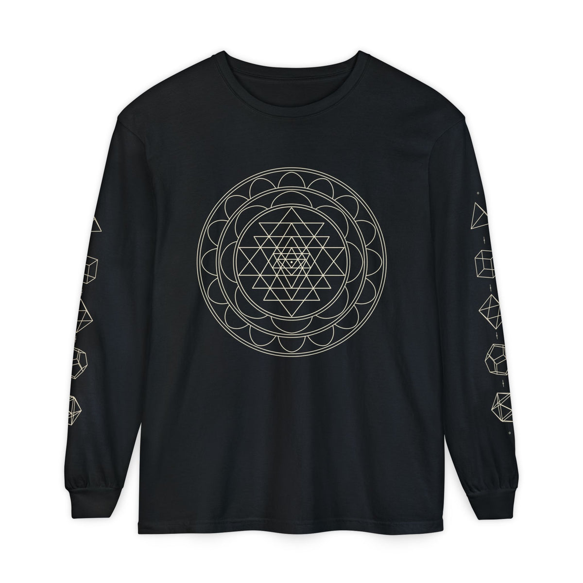 Sacred Geometry Sri Yantra Long Sleeve T-Shirt