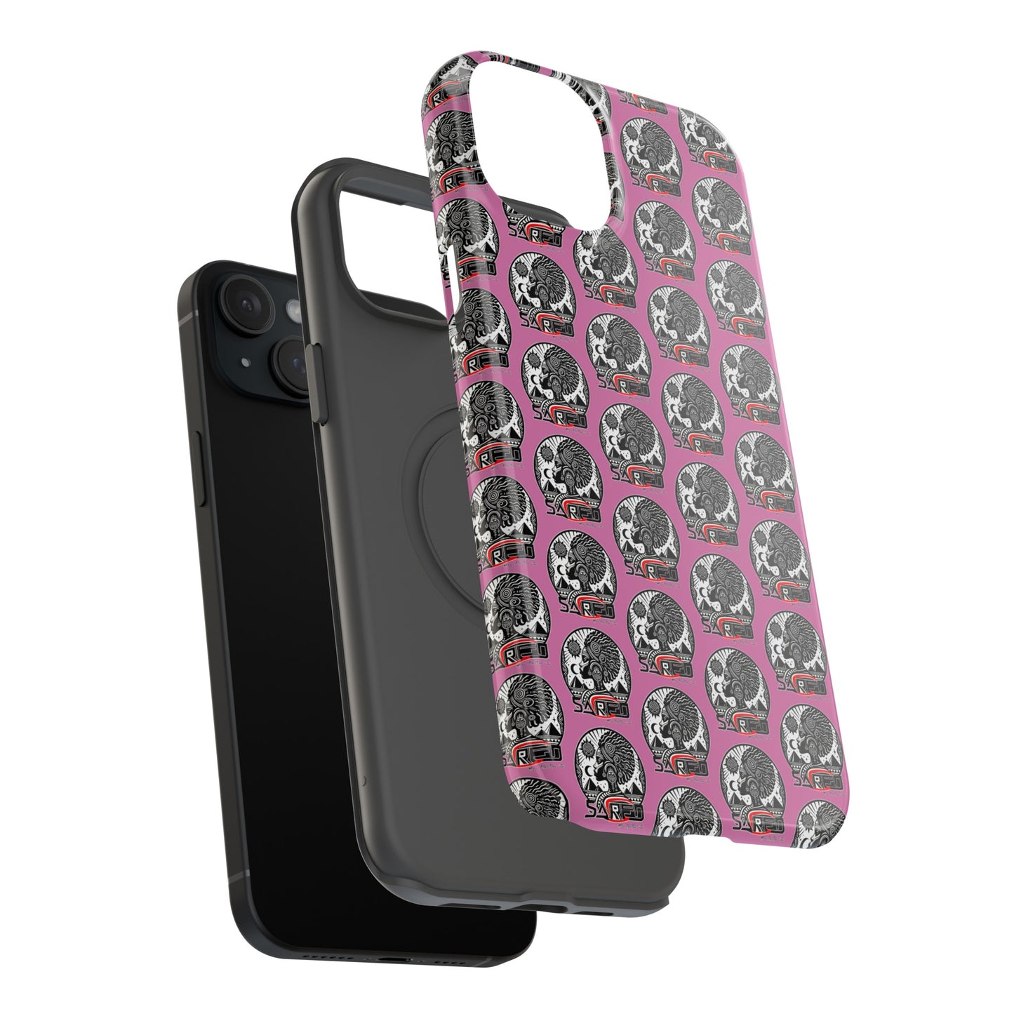 Sacred Tea Impact-Resistant Phone Cases (PINK)