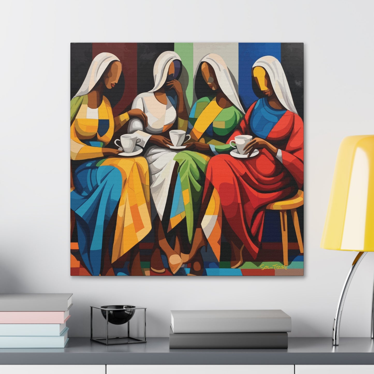 Abstract Tea Canvas Art