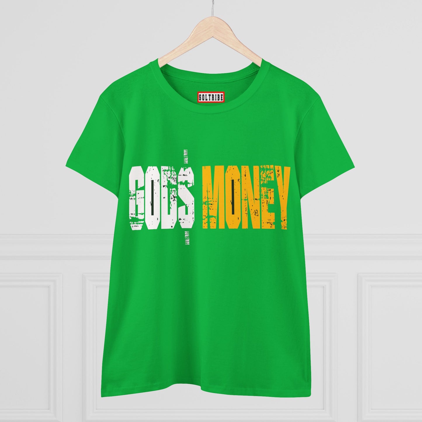 GODS MONEY Women's Midweight Cotton Tee