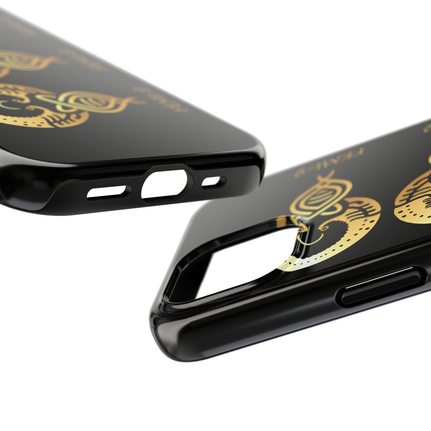 Phone Cases - Divine Femi-999 Design for a Touch of Class (black/gold)