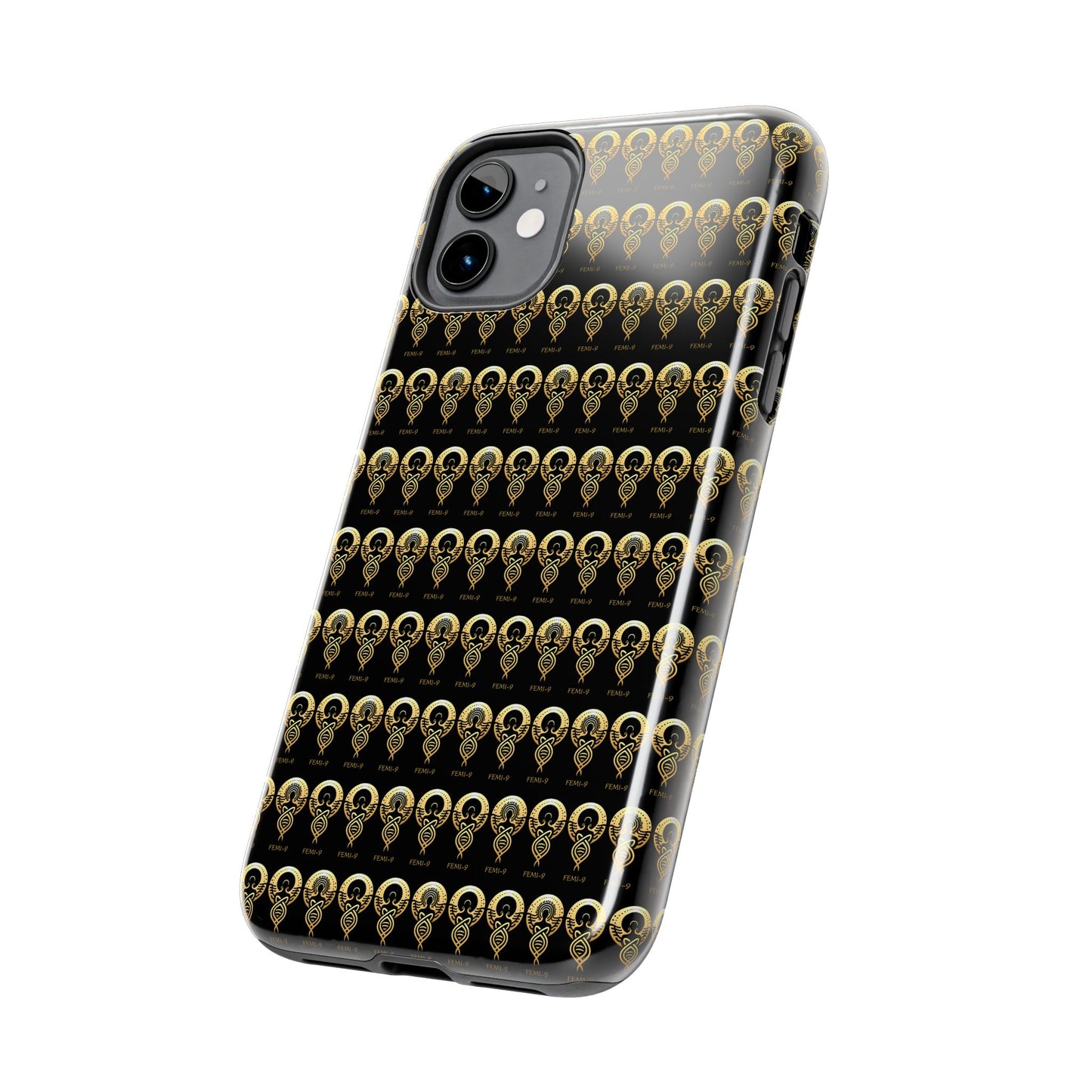 Phone Cases - Divine Femi-999 Design for a Touch of Class (black/gold)