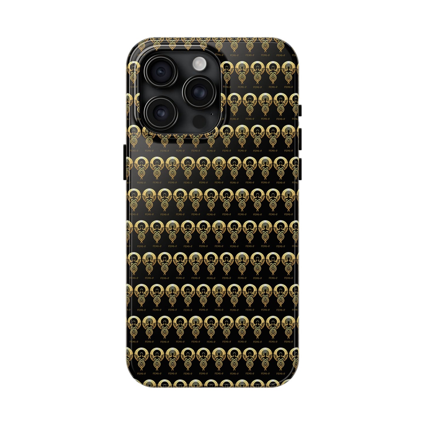 Phone Cases - Divine Femi-999 Design for a Touch of Class (black/gold)