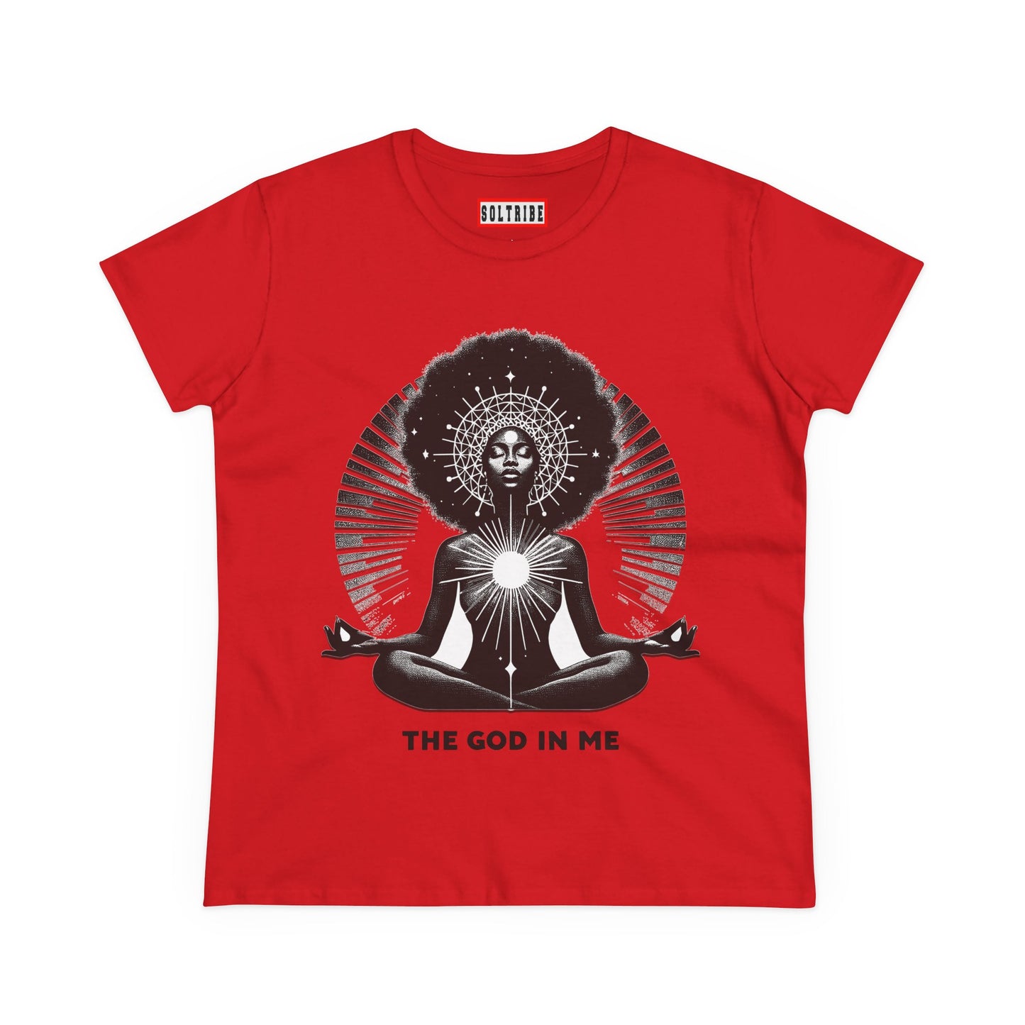 THE GOD IN ME Women's Midweight Cotton Tee