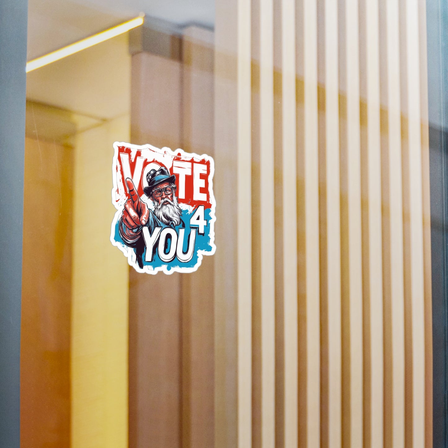 VOTE 4 YOU Kiss-Cut Vinyl Decals