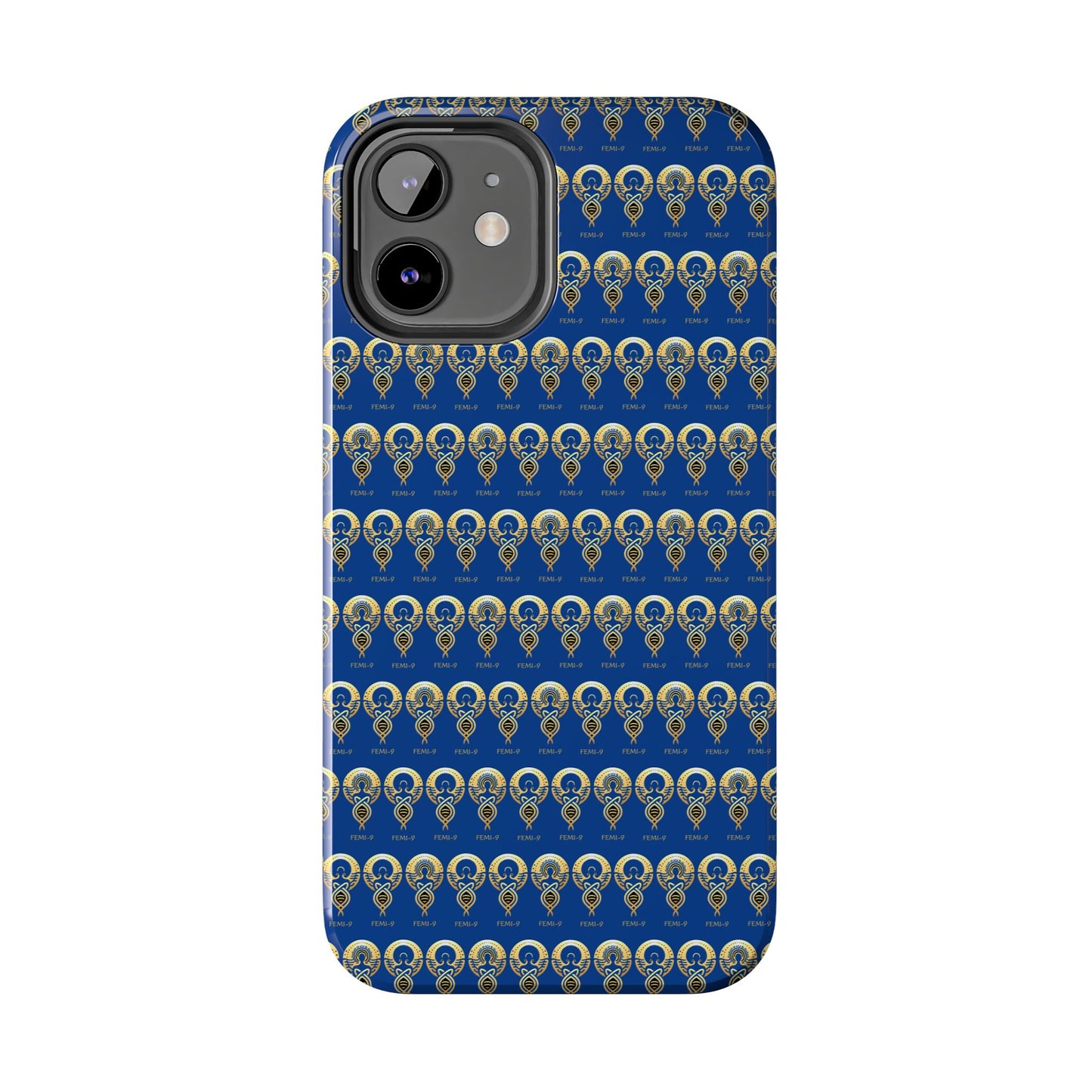 Phone Cases - Divine Femi-999 Design for a Touch of Class (blue/gold)